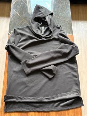 Men's Black Hoodie waffle lightweight wicking